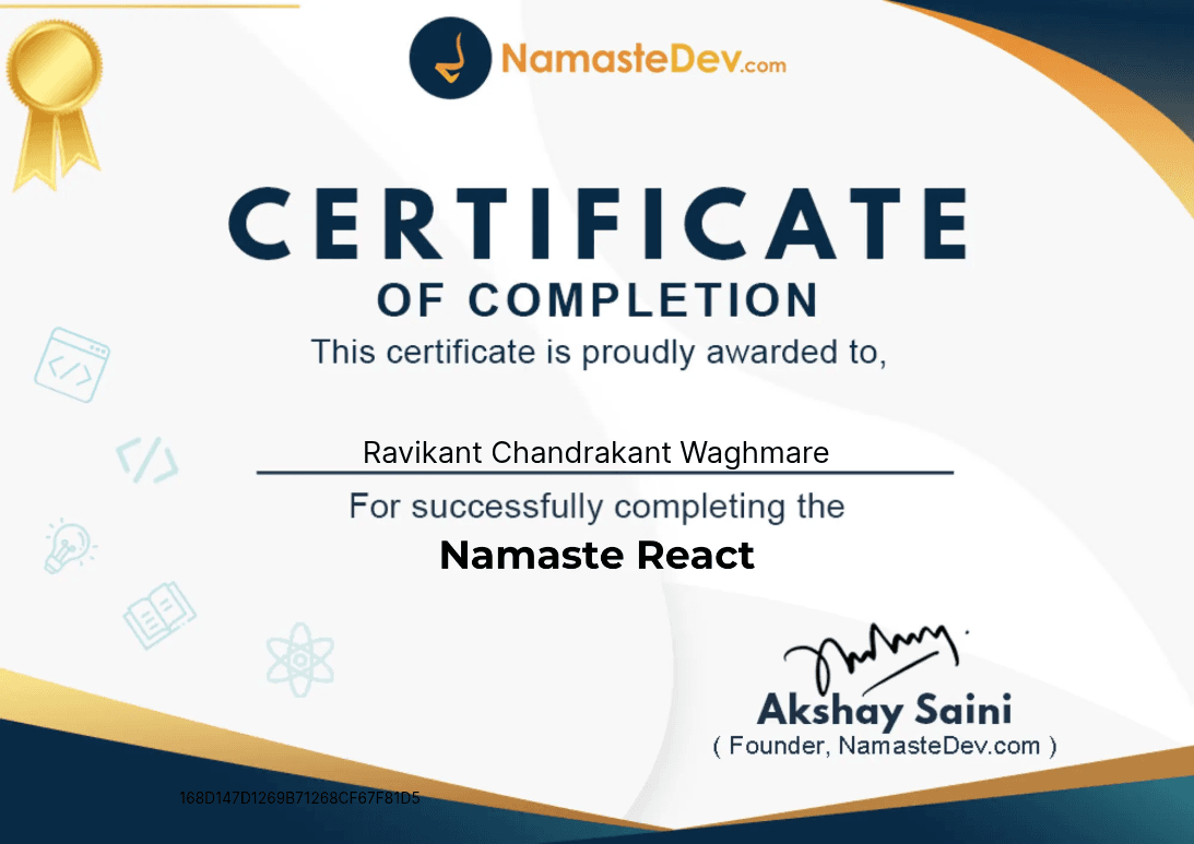 Namaste React Course: Namastedev.com