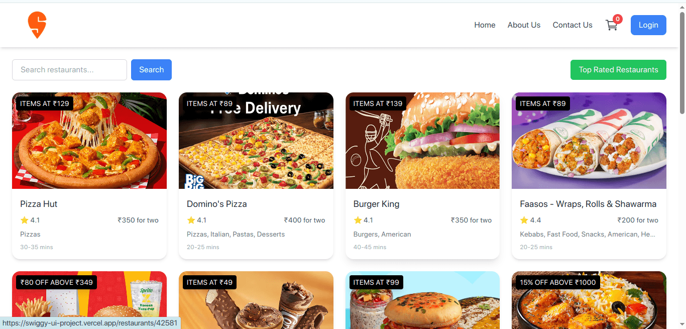 Swiggy Real API Integration screenshot 1