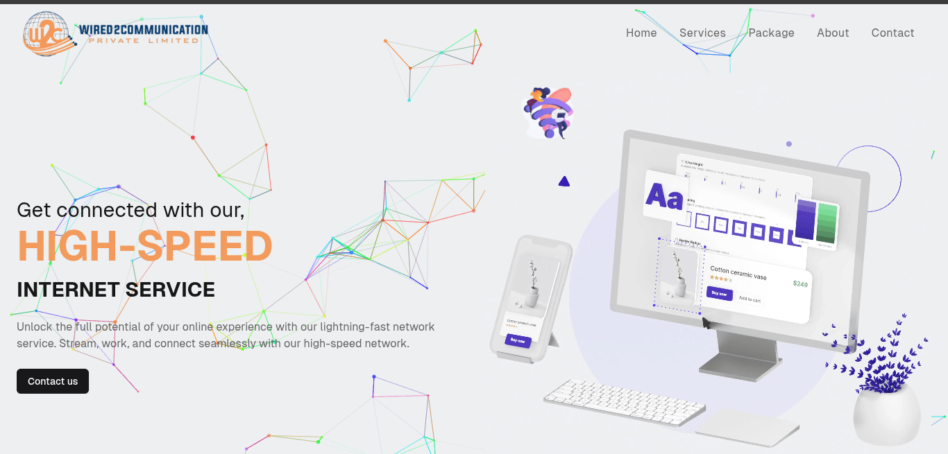 ISP Static Website for Lead Generation screenshot 1